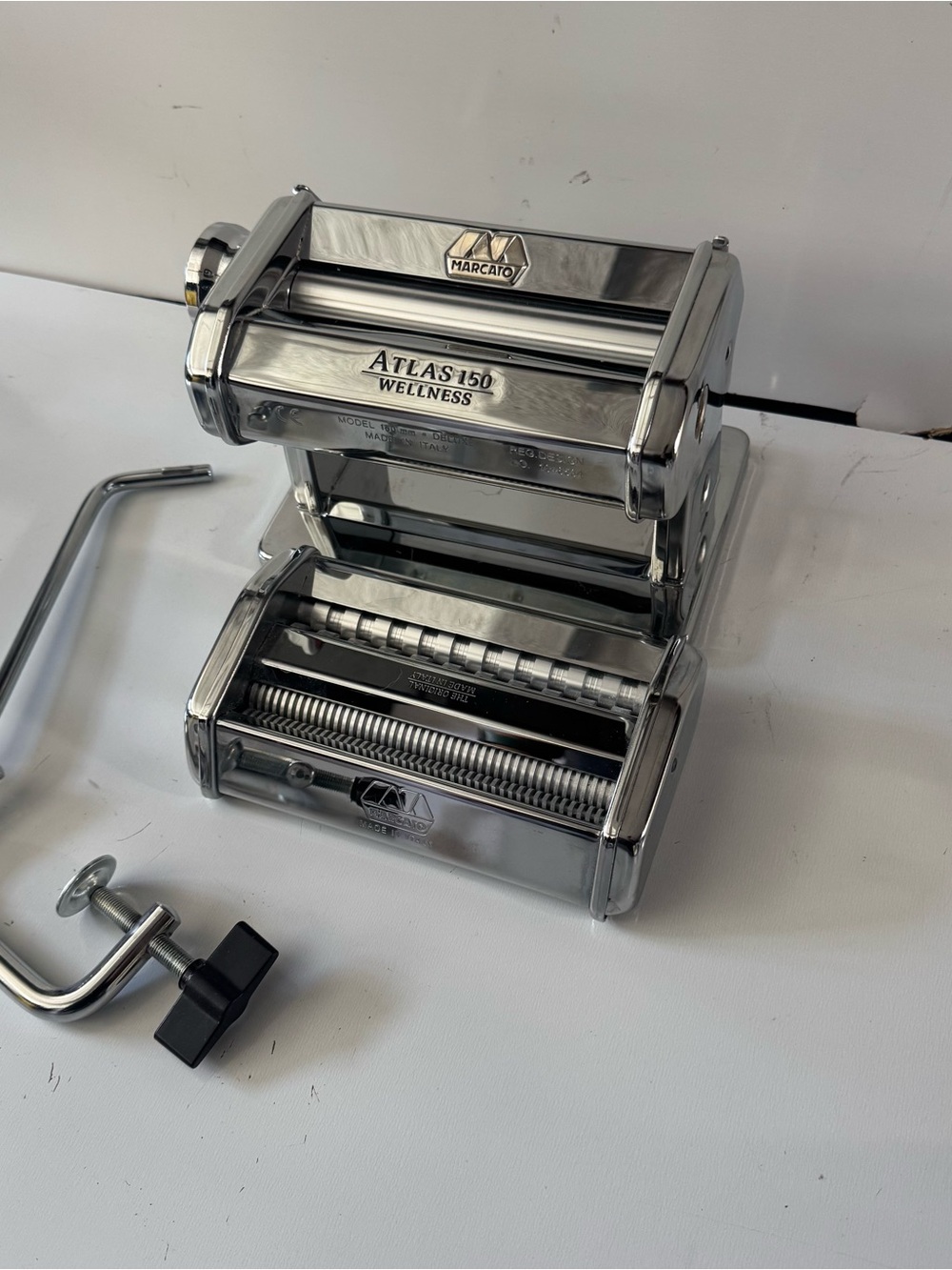 Atlas 150 Wellness Stainless Steel Pasta Maker - Silver